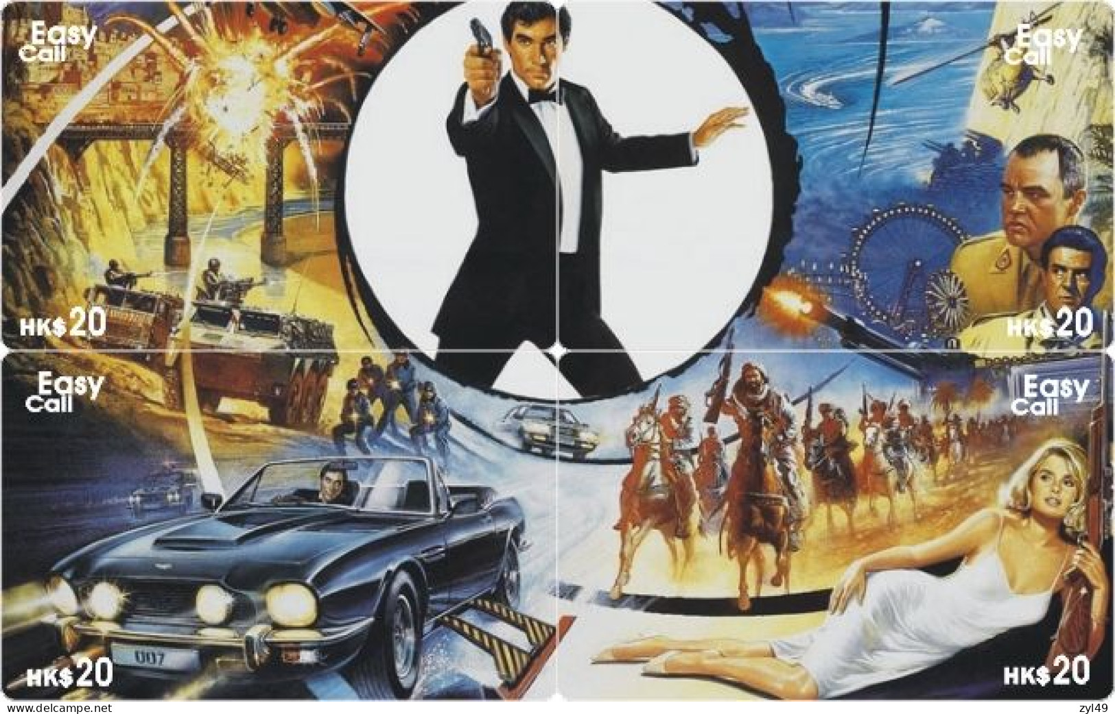 M13014 China phone cards James Bond 007 puzzle 208pcs