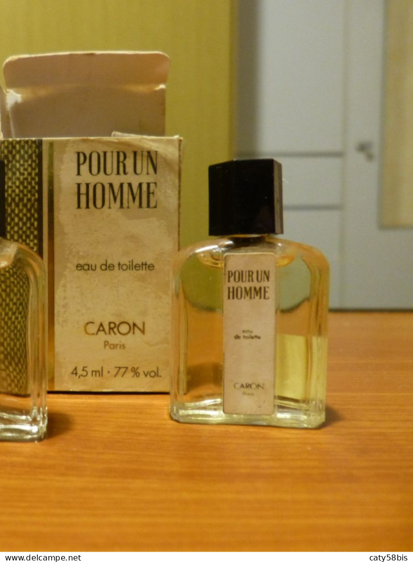 Miniature Parfum Avec Boite Caron - Miniaturen Herrendüfte (mit Verpackung)