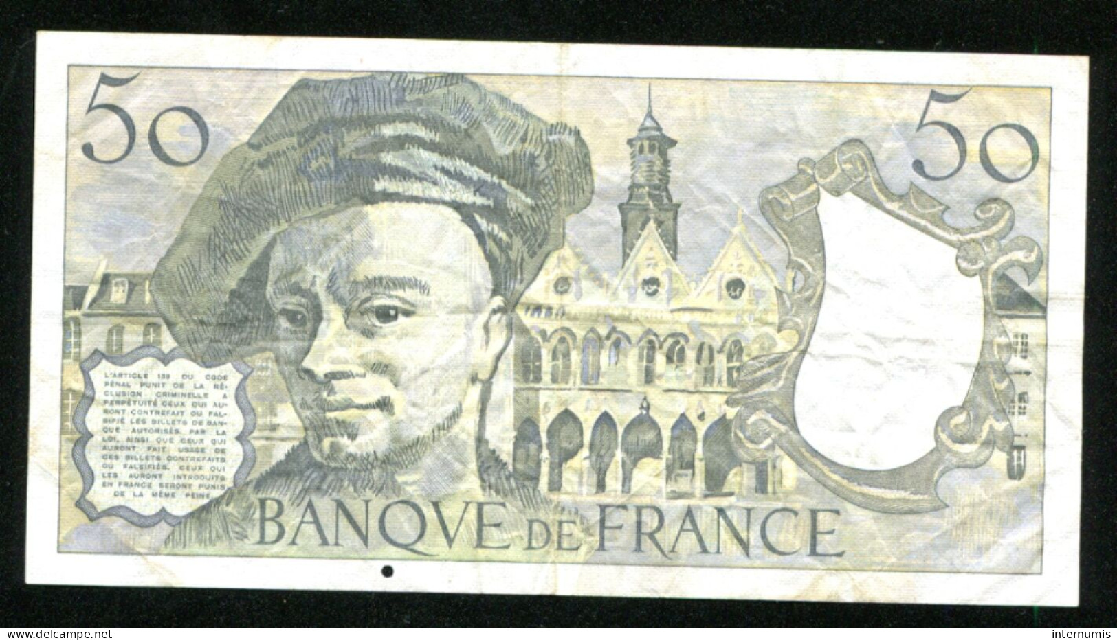 France, 50 Francs, Quentin De La Tour, 1979, N° : V.15-833352, TB (F), Pick#152a, F.67.04 - 50 F 1976-1992 ''Quentin De La Tour''