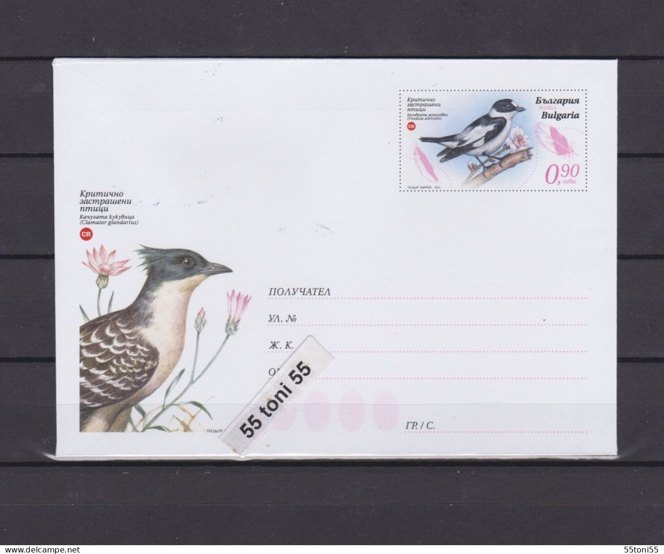 2023 Fauna Endangered Birds In Bulgaria  P.Stationery  Bulgaria / Bulgarie - Sobres