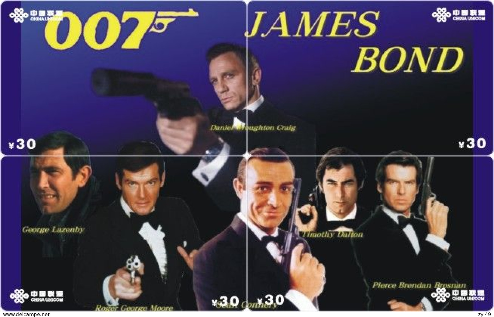 M13015 China phone cards James Bond 007 puzzle 172pcs