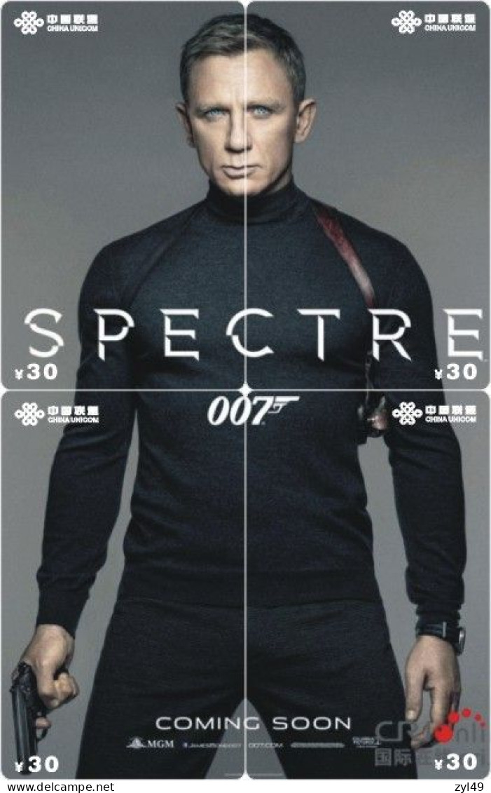 M13015 China phone cards James Bond 007 puzzle 172pcs