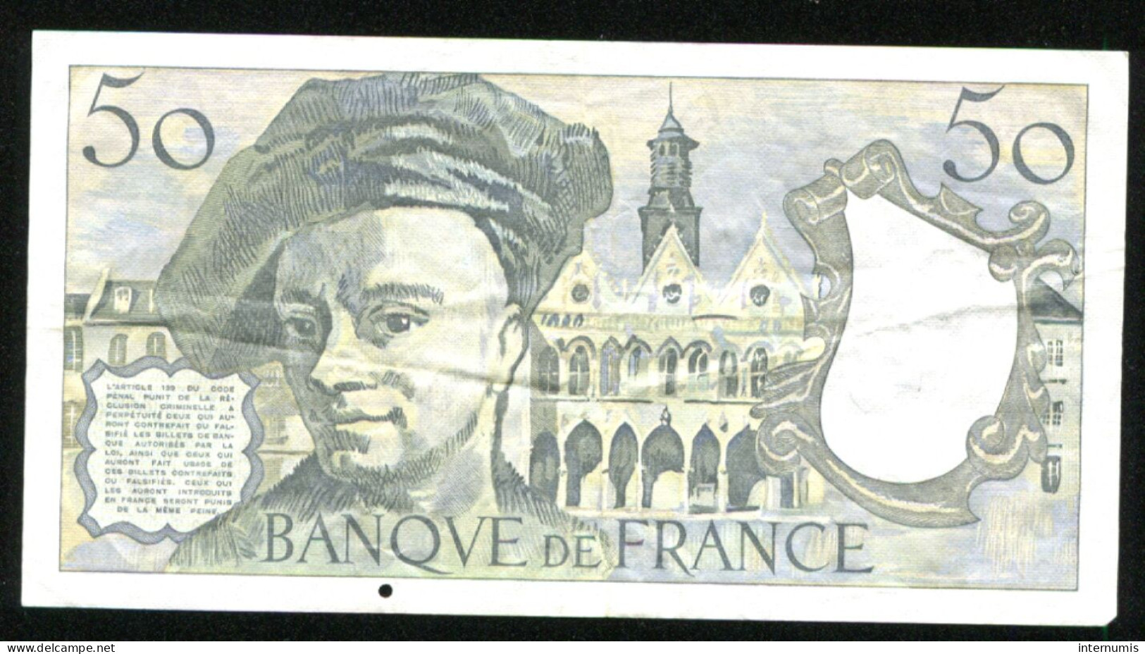 France, 50 Francs, Quentin De La Tour, 1979, N° : T.15-843343, TTB (VF), Pick#152a, F.67.04 - 50 F 1976-1992 ''Quentin De La Tour''