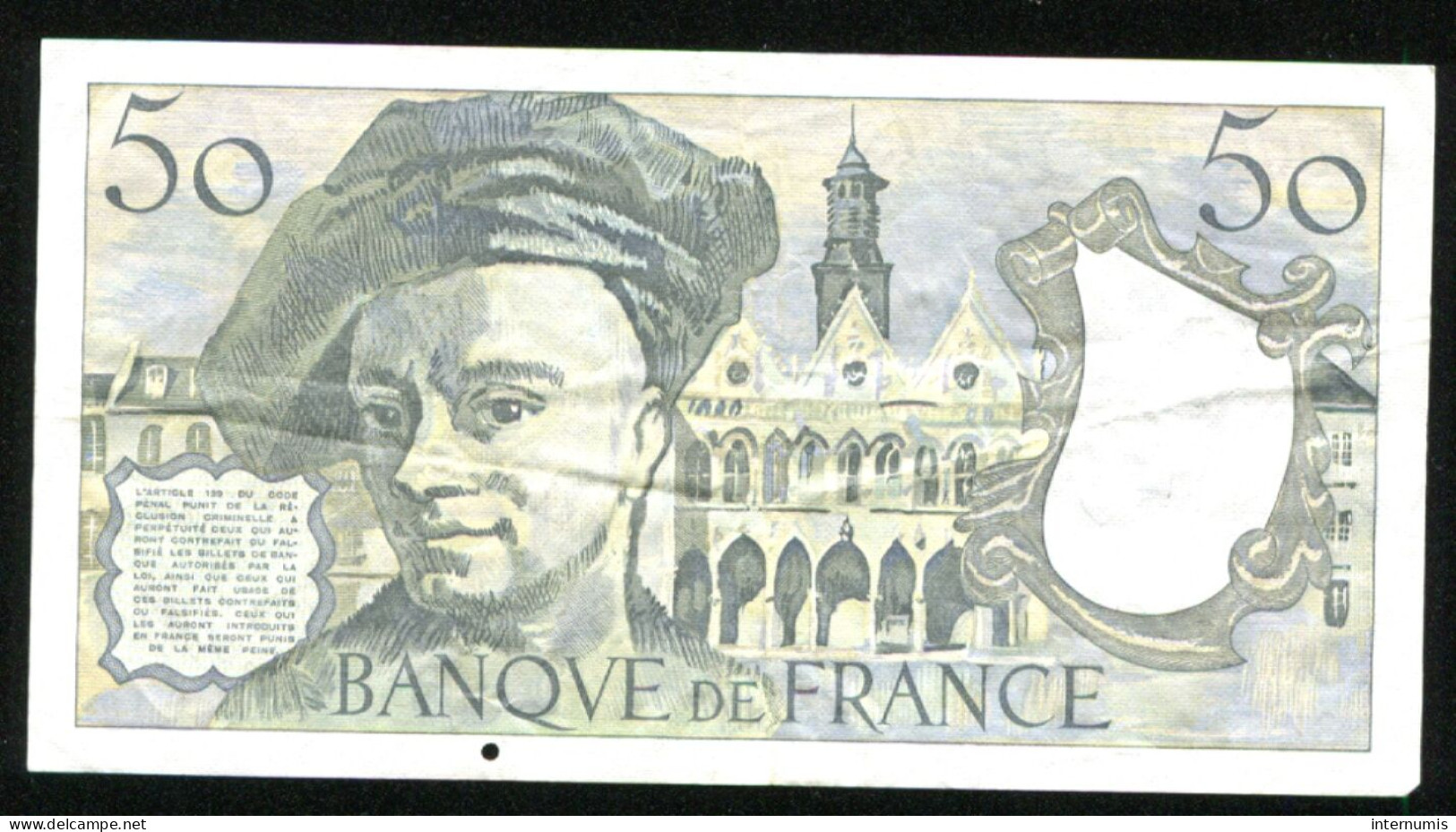 France, 50 Francs, Quentin De La Tour, 1979, N° : T.15-843343, TTB (VF), Pick#152a, F.67.04 - 50 F 1976-1992 ''quentin De La Tour''