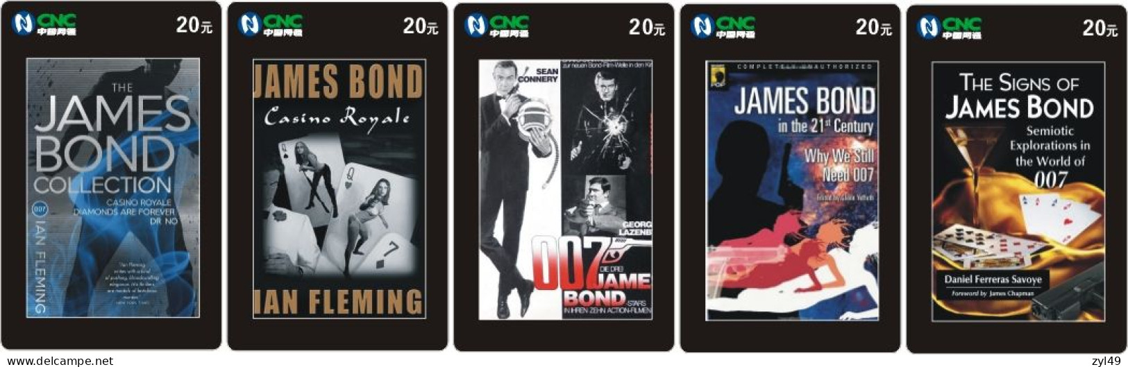 M13016 China phone cards James Bond 007 141pcs