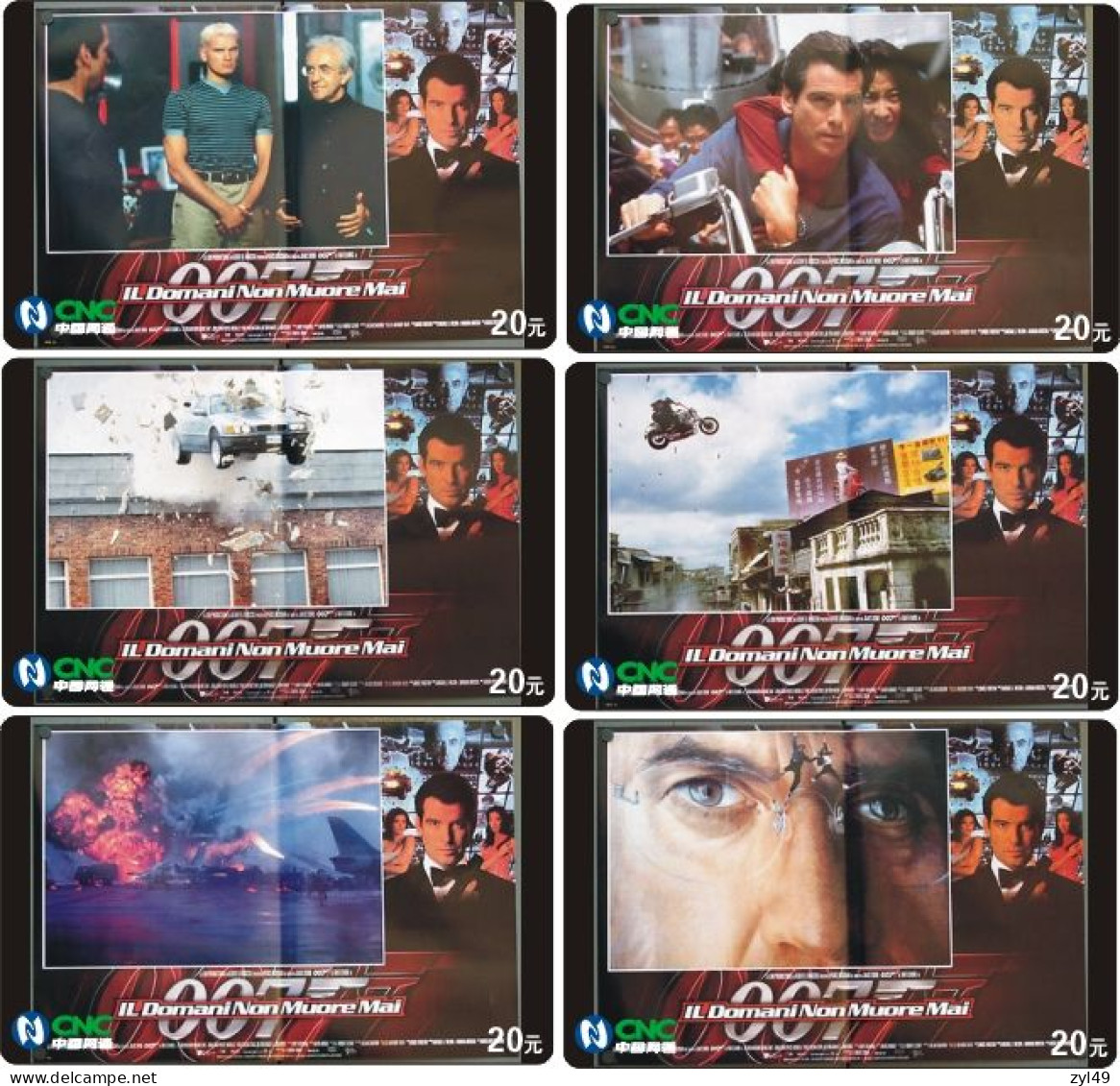 M13016 China phone cards James Bond 007 141pcs