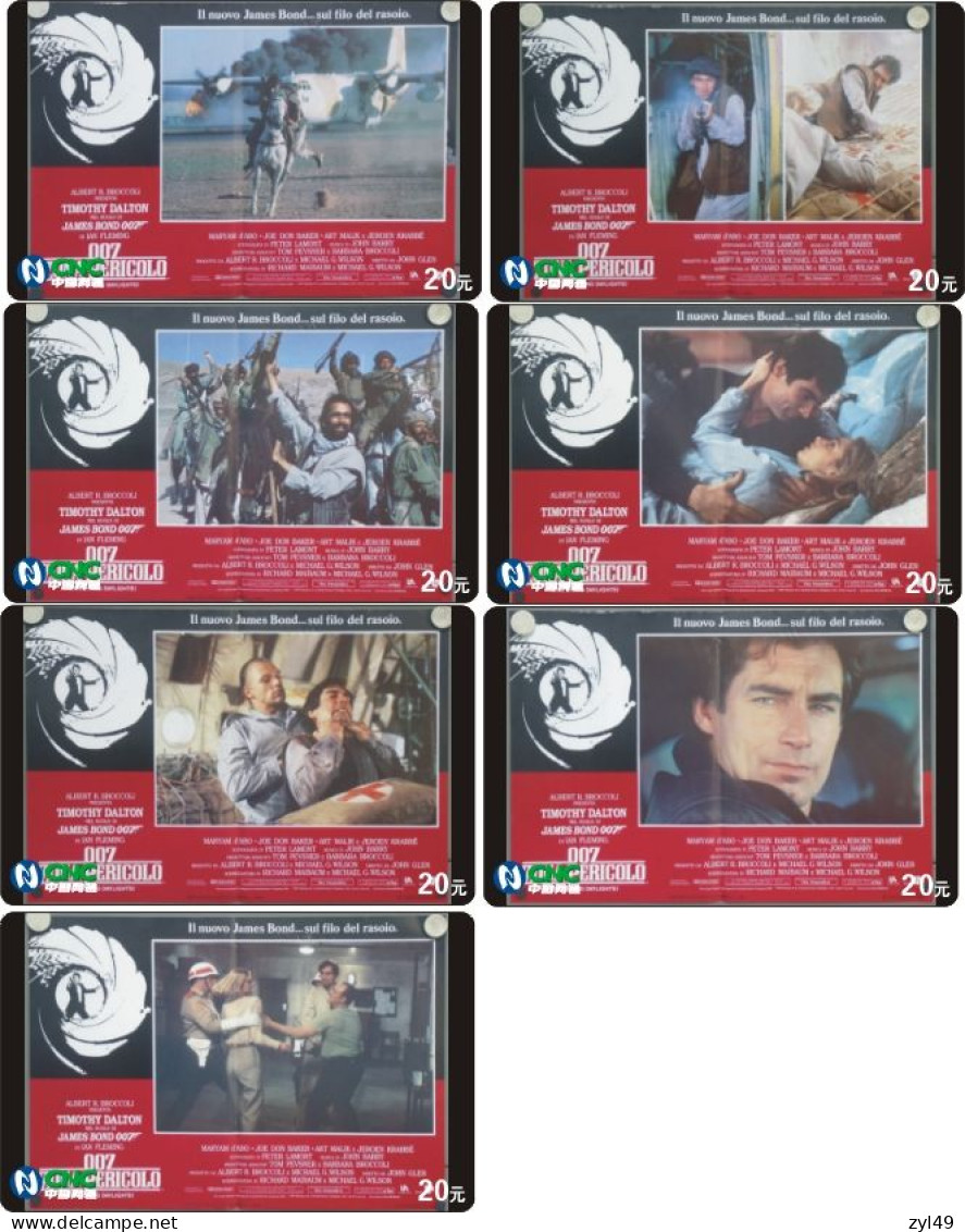 M13016 China phone cards James Bond 007 141pcs