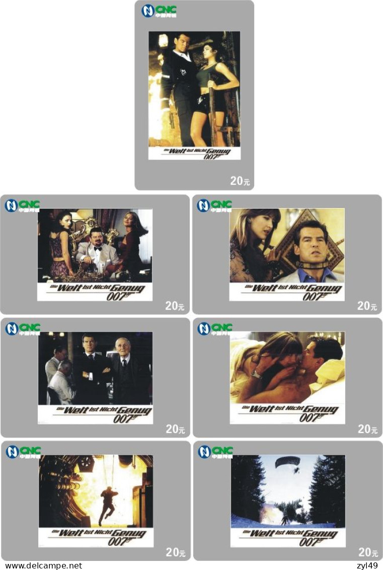 M13016 China phone cards James Bond 007 141pcs