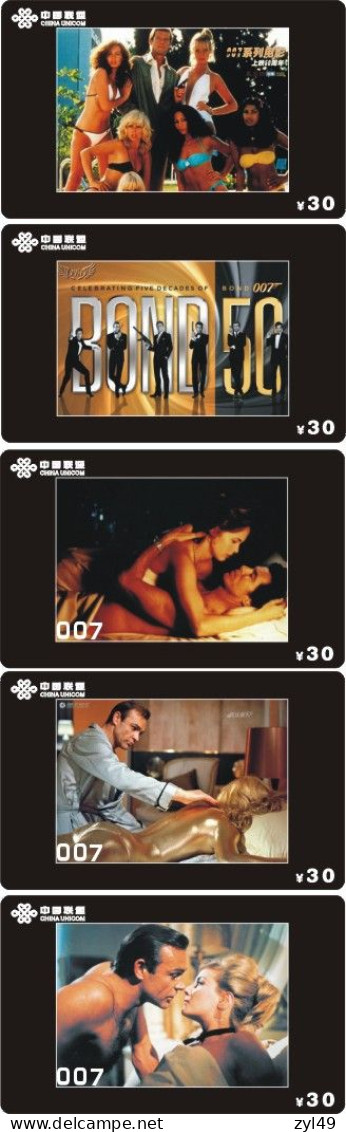 M13017 China phone cards James Bond 007 113pcs