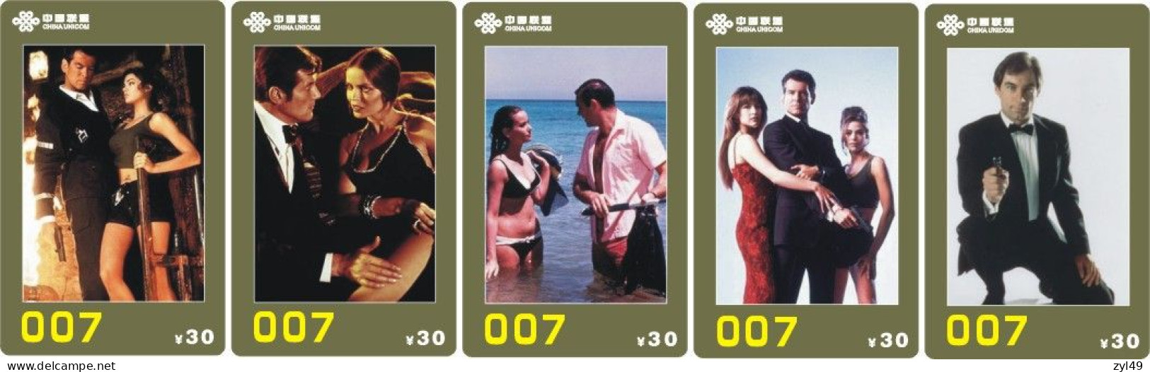M13017 China phone cards James Bond 007 113pcs