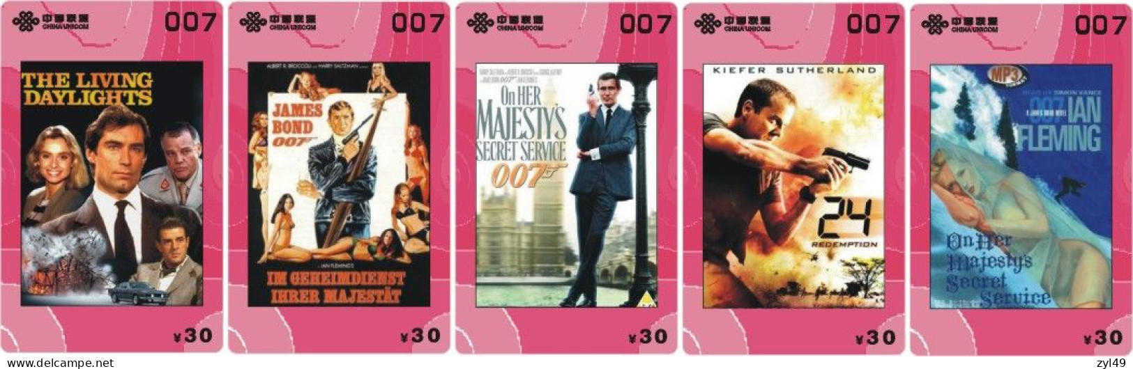 M13017 China phone cards James Bond 007 113pcs