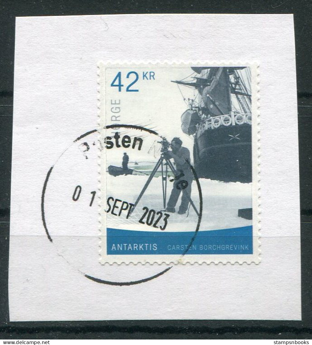 Norway 42Kr Antarktis Antarctic Fine Used On Piece  - Used Stamps