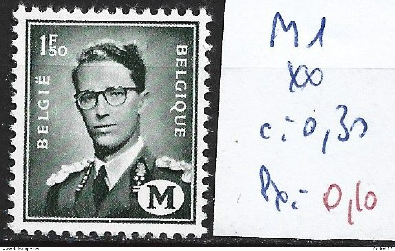 BELGIQUE MILITAIRE 1 ** Côte 0.30 € - Zegels [M]