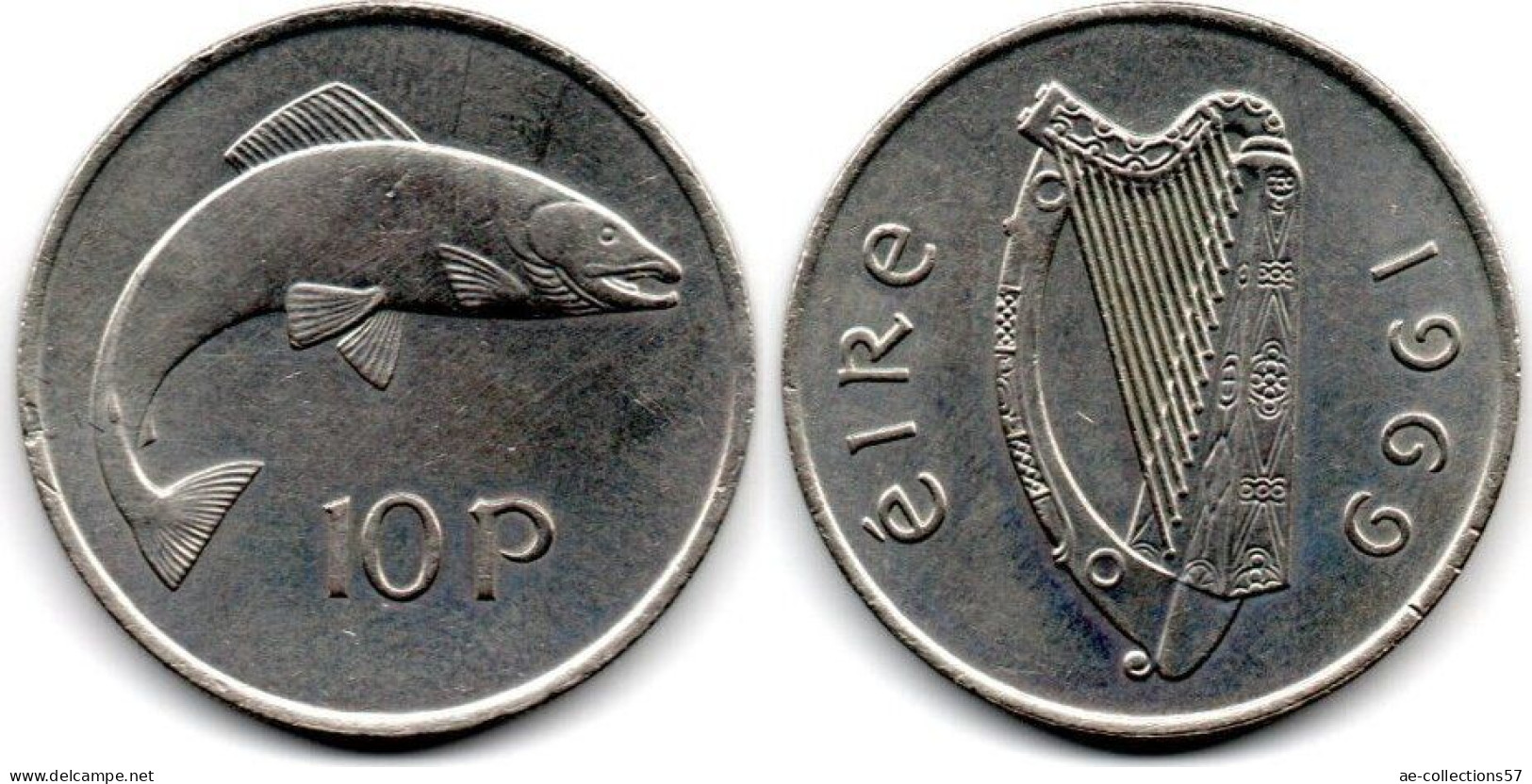 MA 29042  / Irlande - Irland - Eire 10 Pence 1969 SUP+ - Irlande