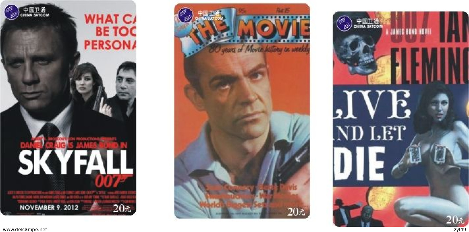 M13018 China phone cards James Bond 007 363pcs