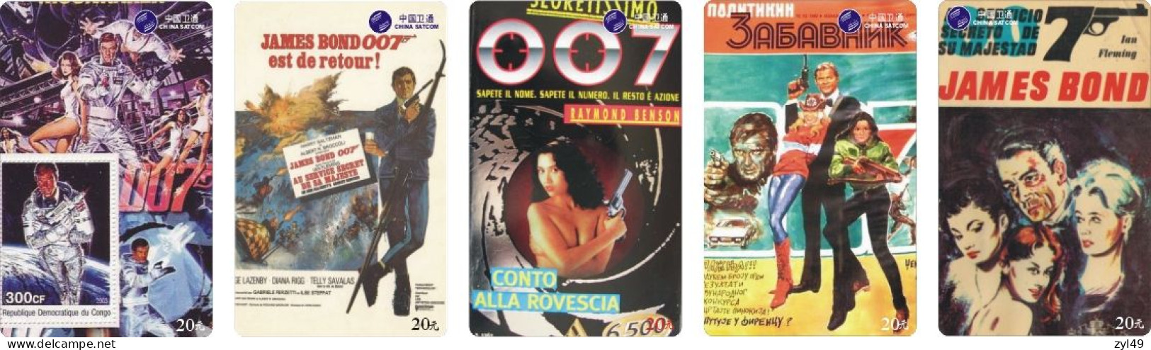 M13018 China phone cards James Bond 007 363pcs