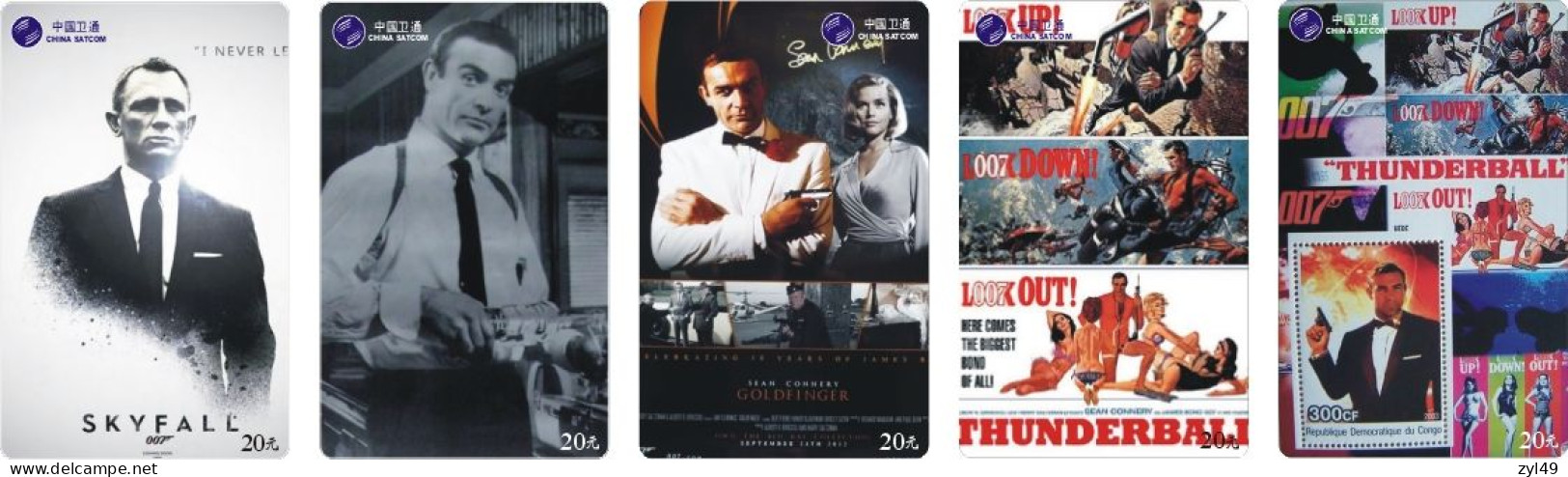 M13018 China phone cards James Bond 007 363pcs