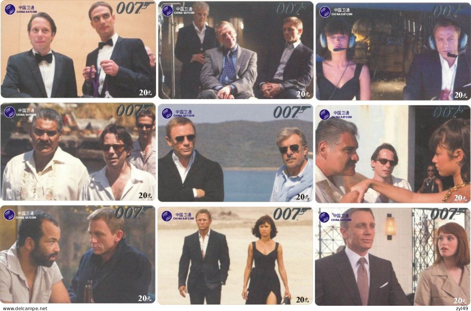 M13018 China phone cards James Bond 007 363pcs