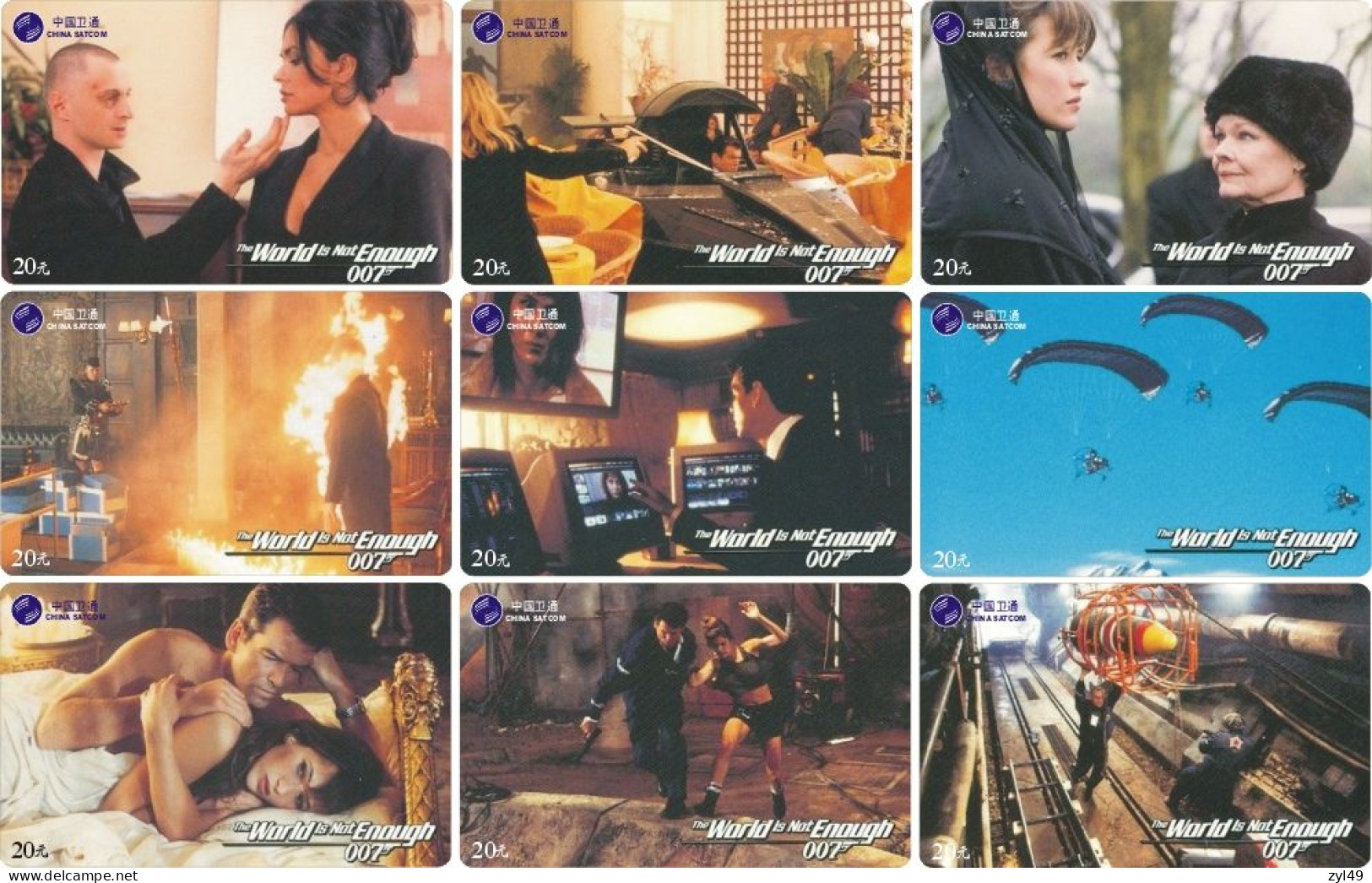 M13018 China phone cards James Bond 007 363pcs