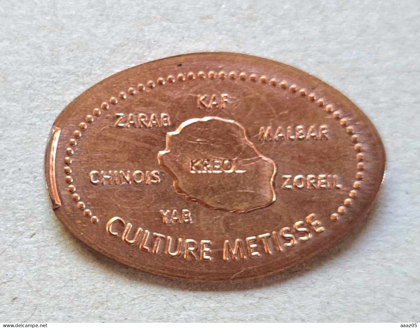 La Réunion - Salazie-Mafate - Souvenirmunten (elongated Coins)