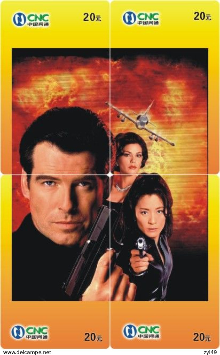 M13019 China Phone Cards James Bond 007 Puzzle 144pcs - Cinema