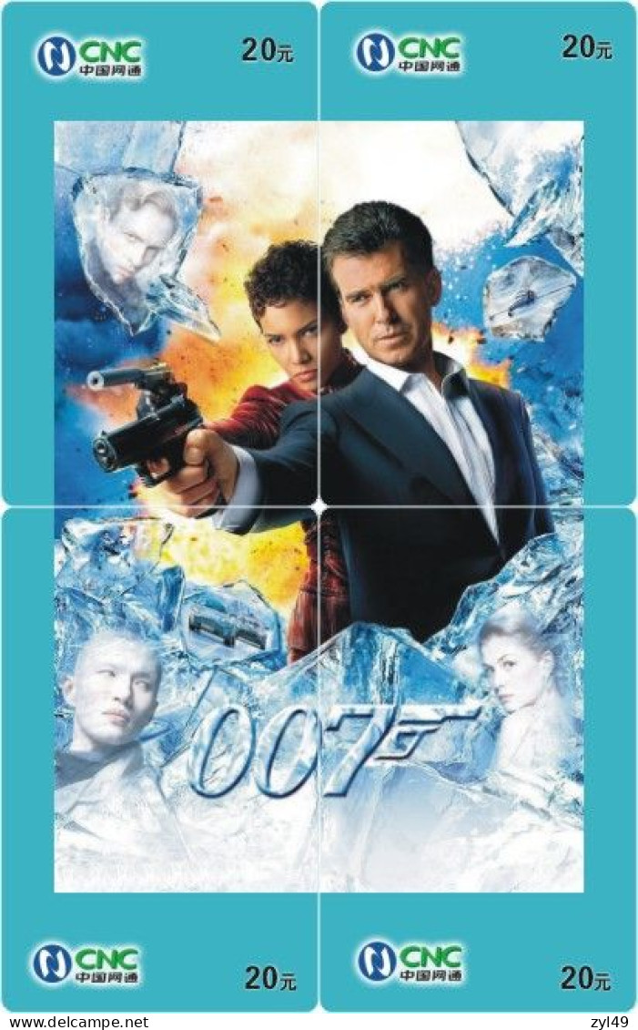 M13019 China phone cards James Bond 007 puzzle 144pcs