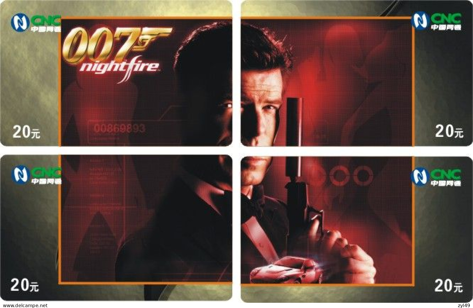 M13019 China phone cards James Bond 007 puzzle 144pcs