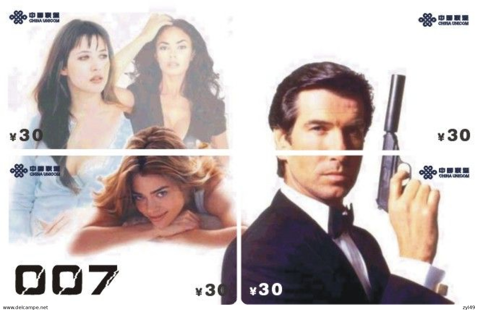 M13019 China phone cards James Bond 007 puzzle 144pcs