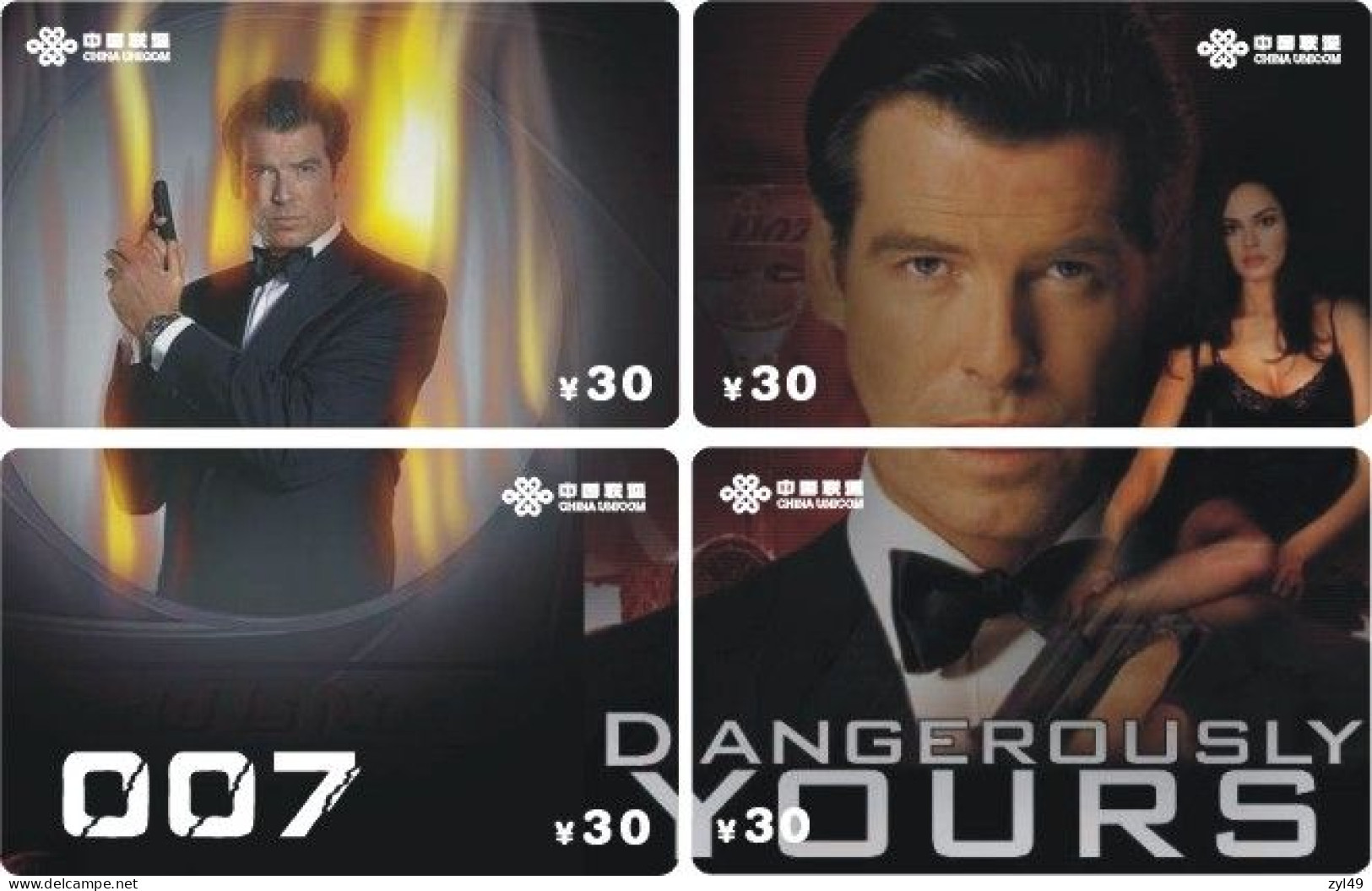 M13019 China phone cards James Bond 007 puzzle 144pcs