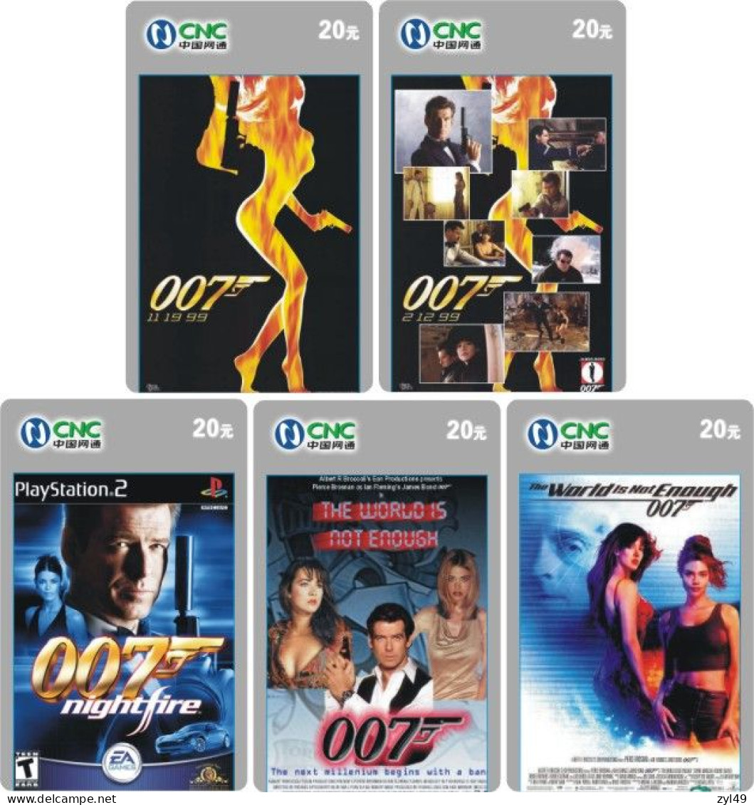 M13020 China phone cards James Bond 007 83pcs