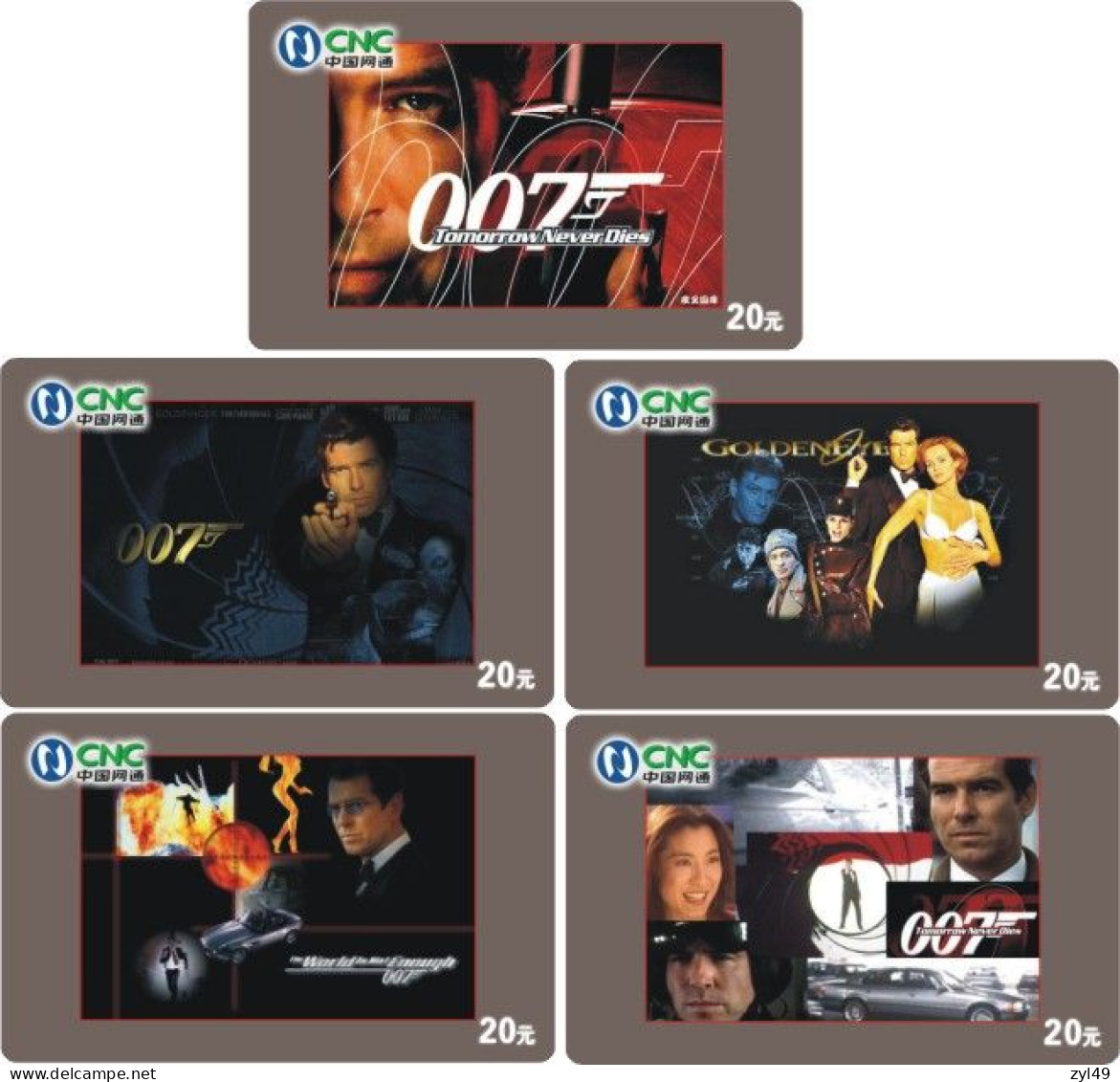 M13020 China phone cards James Bond 007 83pcs