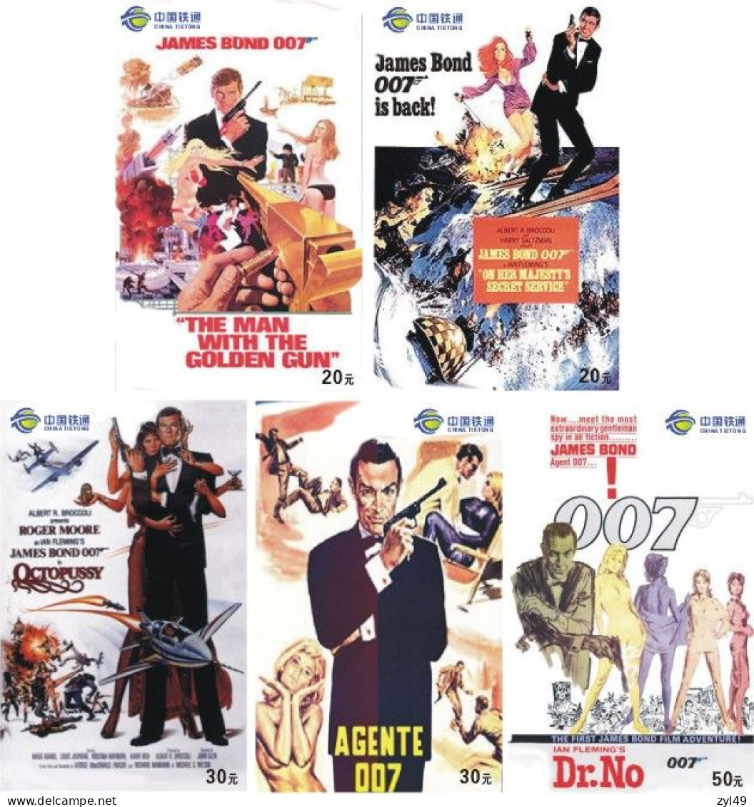 M13020 China phone cards James Bond 007 83pcs