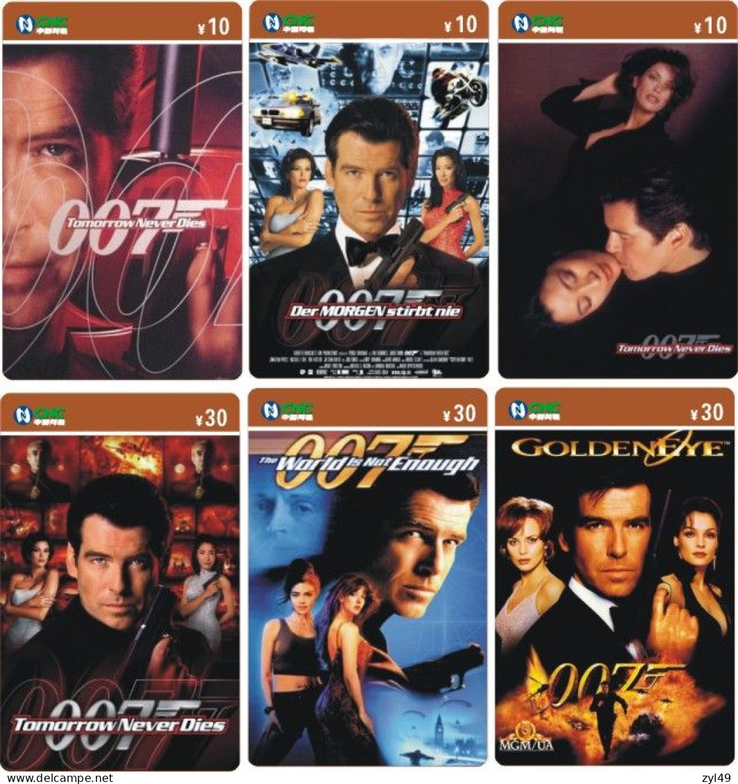 M13020 China phone cards James Bond 007 83pcs