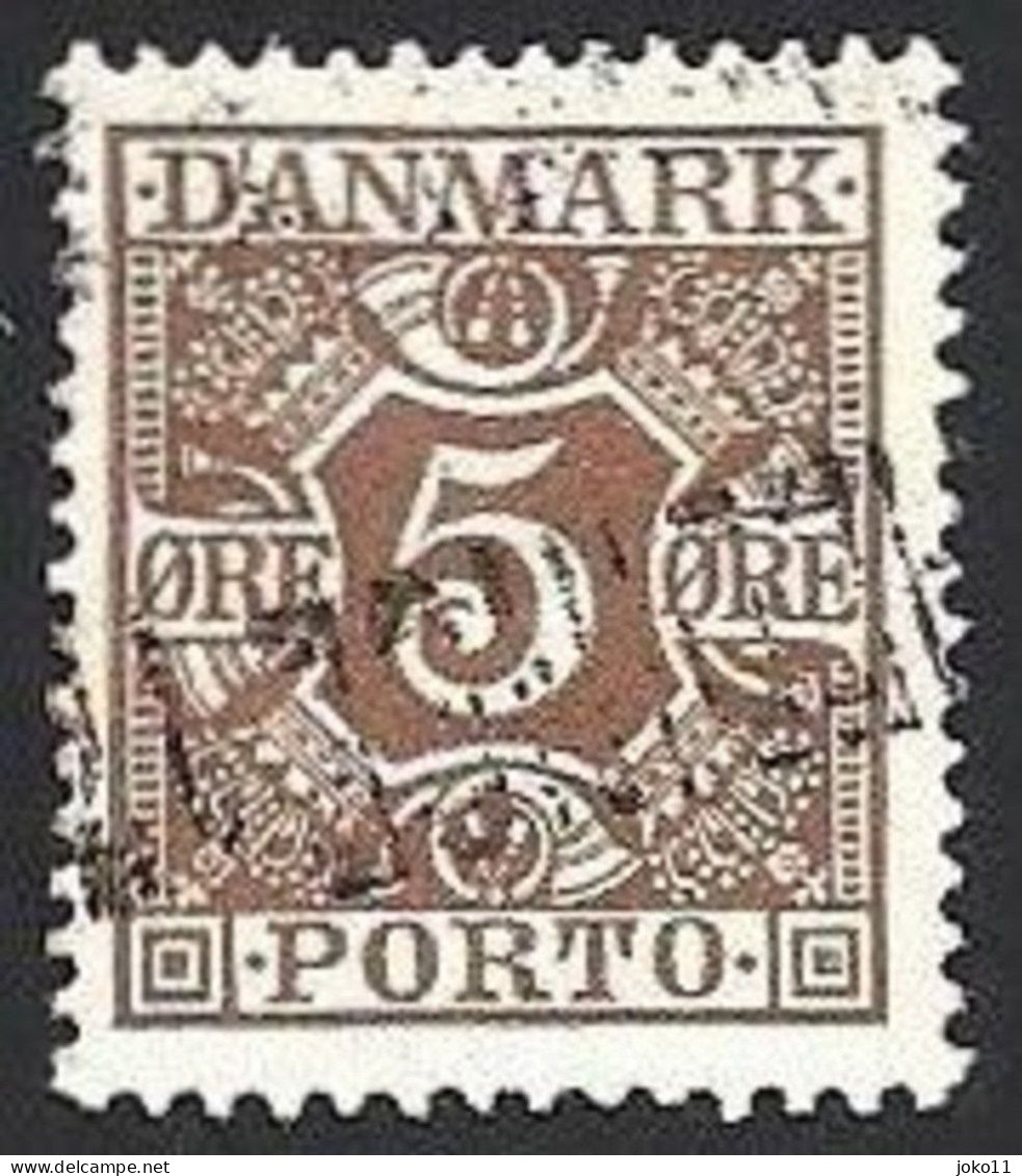 Dänemark Portom. 1921, Mi.-Nr. 11, Gestempelt - Segnatasse