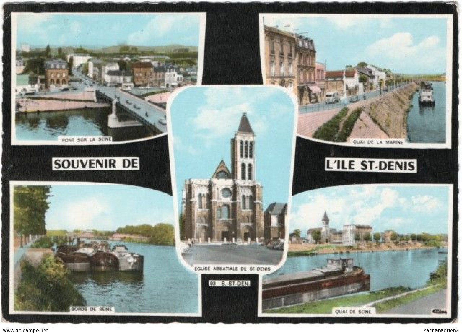 93. Gf. Souvenir De L'ILE-ST-DENIS. 5 Vues. 7567 - L'Ile Saint Denis