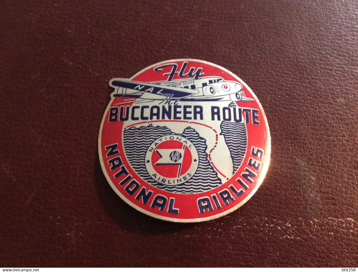 THE BUCCANEER ROUTE / NATIONAL AIRLINES  ( Avions Aéroports ) - Baggage Etiketten