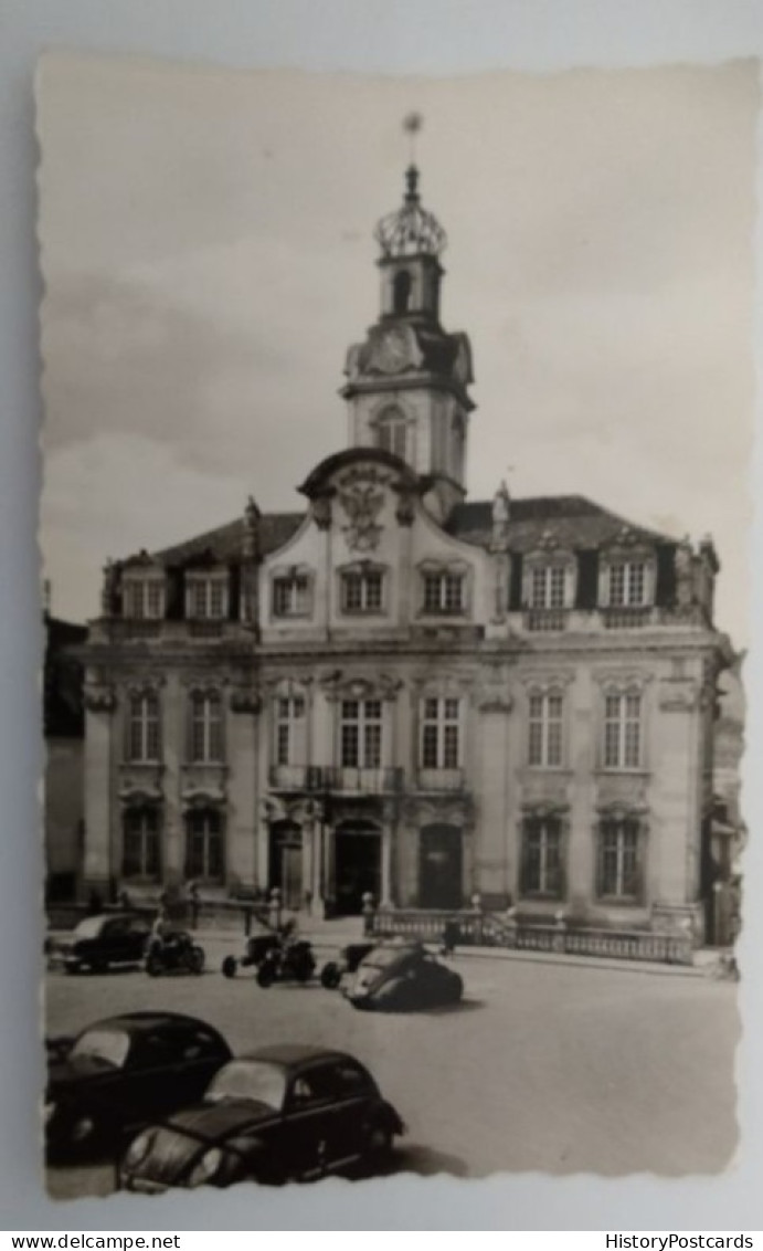 Schwäbisch Hall, Rathaus, VW Käfer, Alter Traktor, 1955 - Schwaebisch Hall