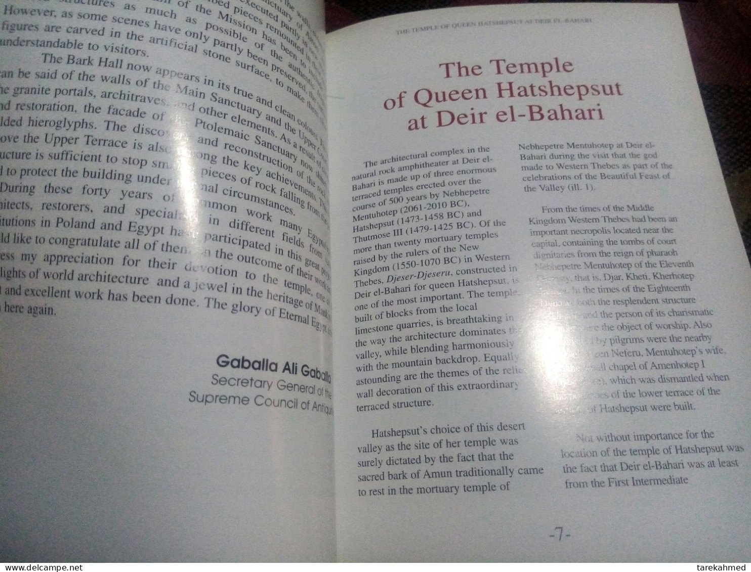 Egypt 2000, Booklet & Catalog Of The Temple Of Hatshepsut, Dier Bahary, Luxor, 47 Page, Dolab - Archaeology