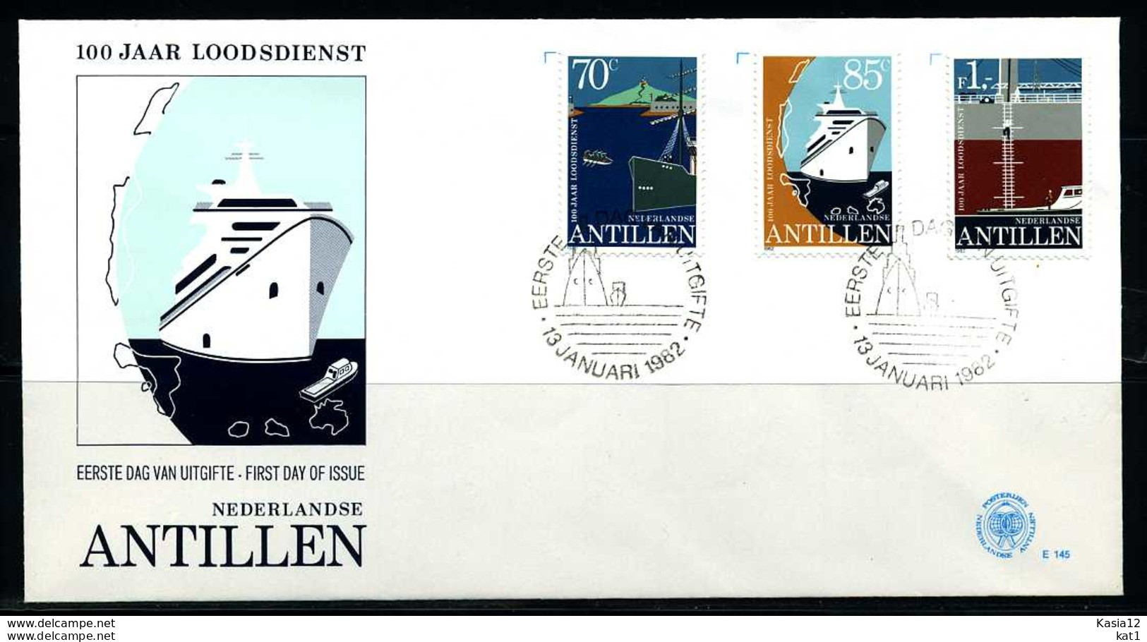 E00810)Niederl. Antillen FDC 460/462 - Antilles