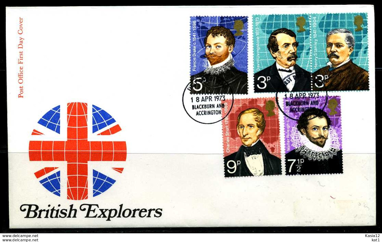 E02167)Grossbritannien FDC 616/20 - 1971-1980 Em. Décimales