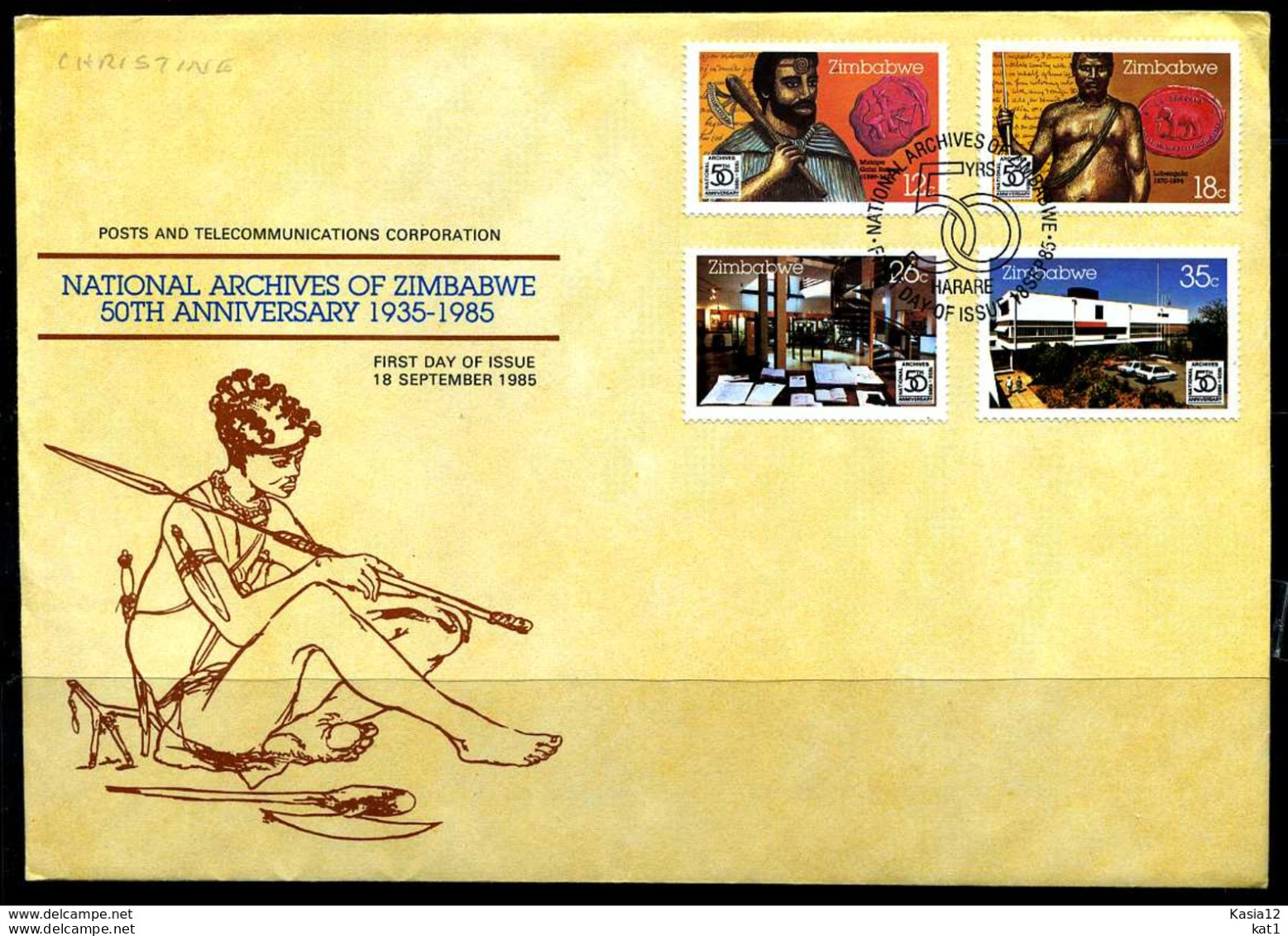 E04902)Simbabwe FDC 331/4 - Zimbabwe (1980-...)