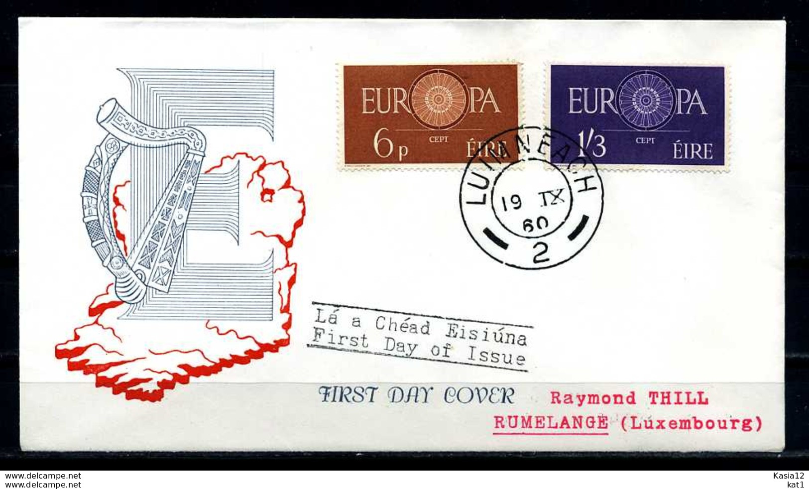 F1332)Irland FDC 146/7 Cept - FDC
