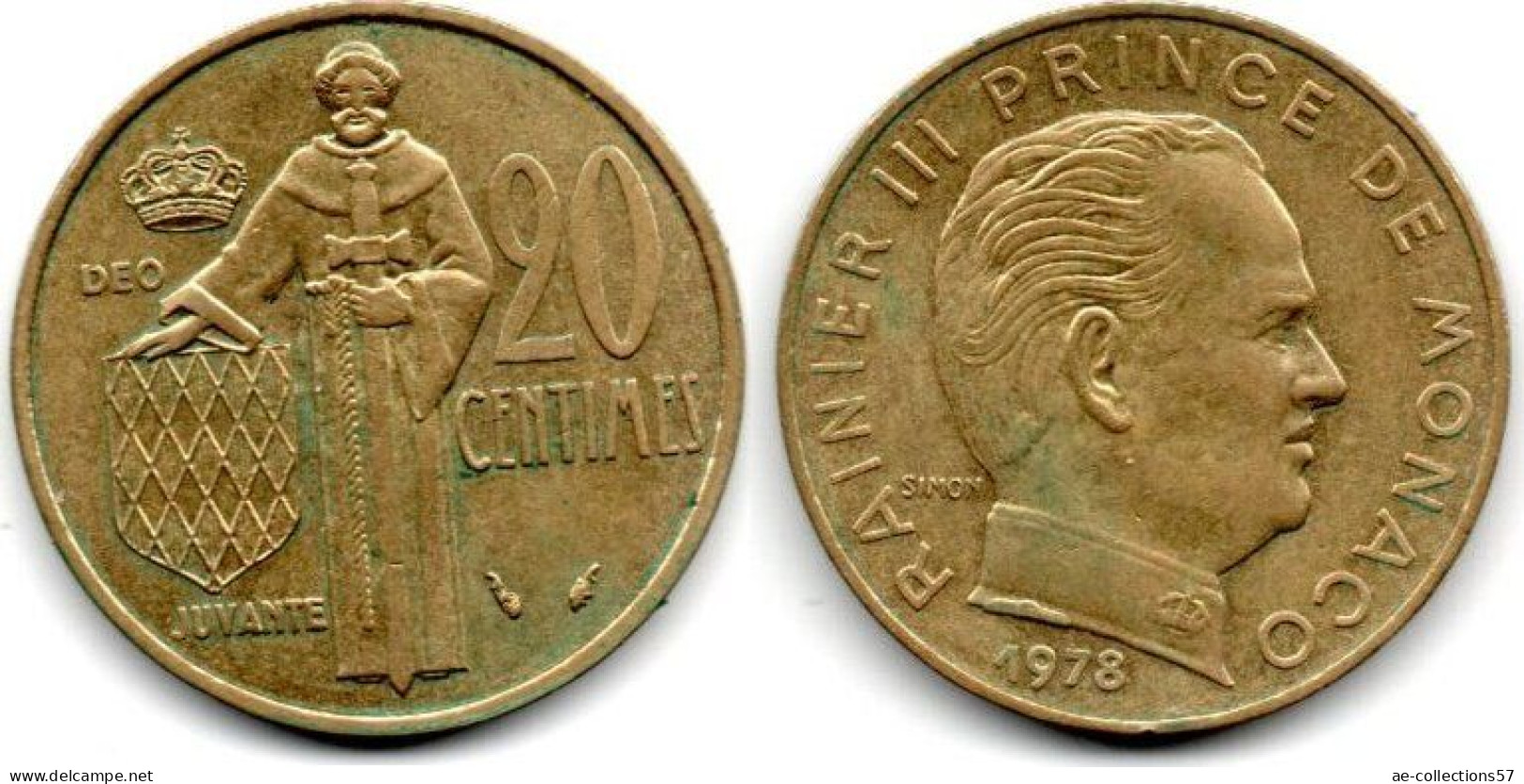 MA 29046  / Monaco 20 Centimes 1978 TTB - 1960-2001 New Francs