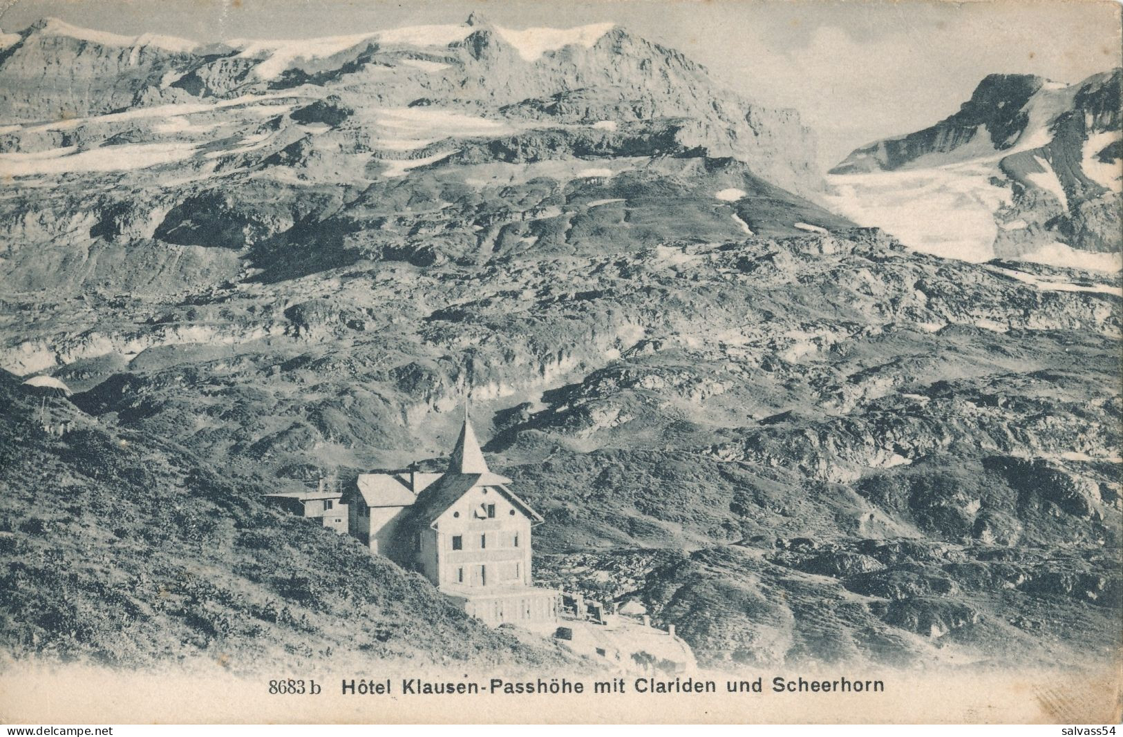 SUISSE - SCHWEIZ - SWITZERLAND - SVIZZERA - Hôtel Klausen-Passhöhe Mit Clariden Und Scheerhorn (1908) - Horn