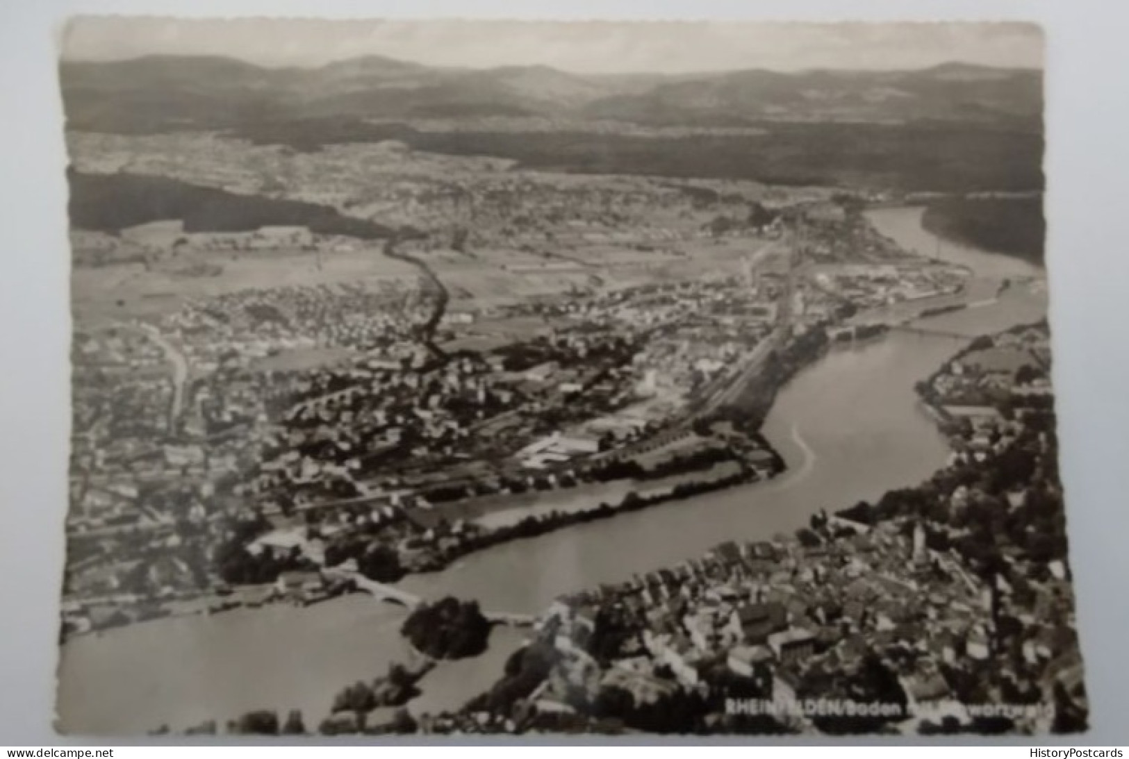 Rheinfelden/ Baden + Schweizer Seite , Luftbild, 1963 - Rheinfelden