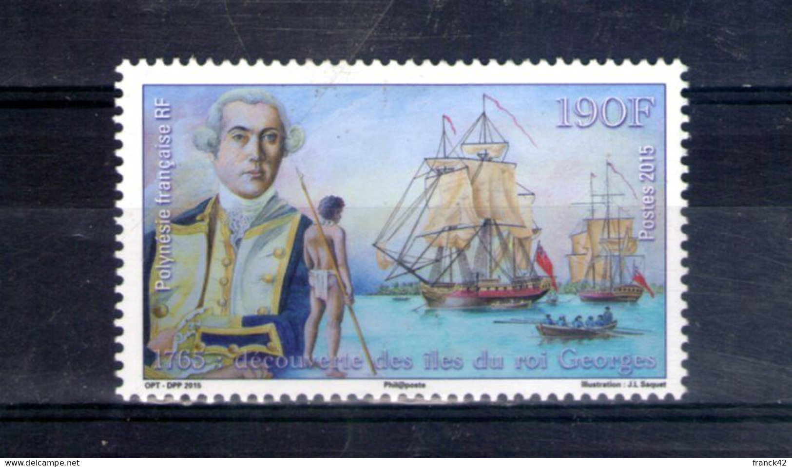 Polynésie. 250e Anniversaire De La Découverte Des Iles Du Roi Georges. 2015 - Neufs