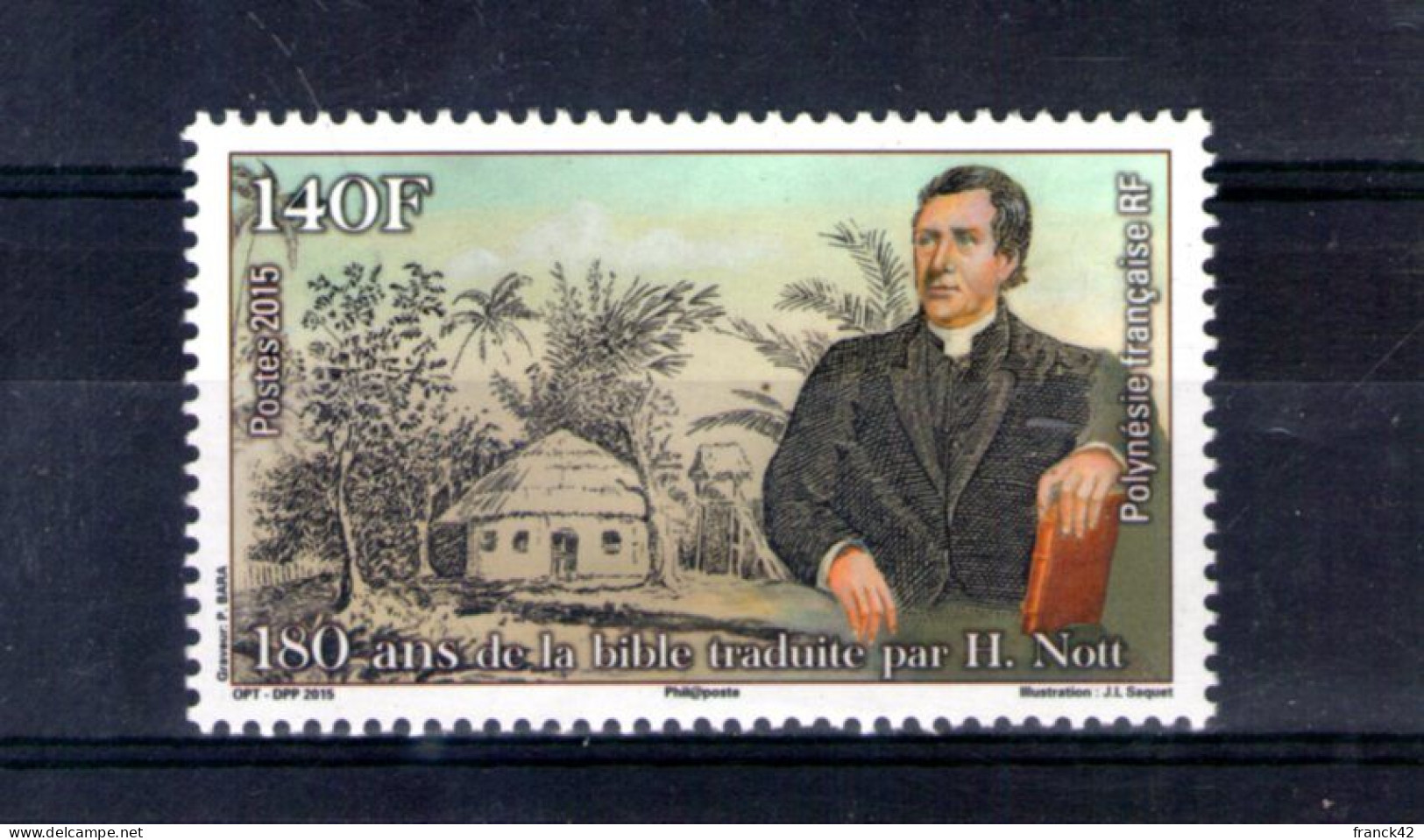 Polynésie. 180e Anniversaire De La Traduction De La Bible En Tahitien. 2015 - Neufs