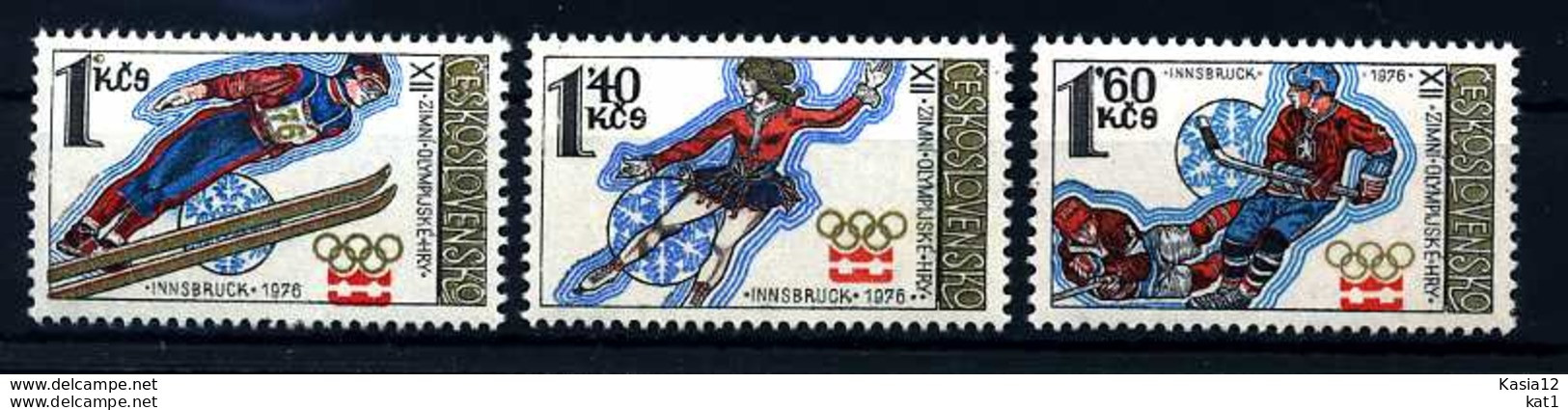 E08601)Olympia 76 CSSR 2305/7** - Hiver 1976: Innsbruck