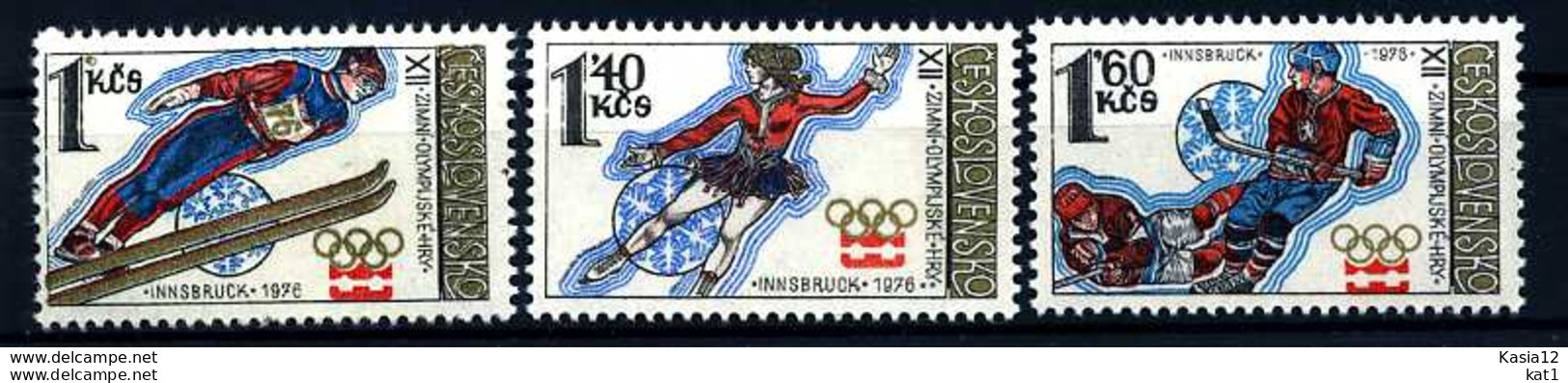 E09089)Olympia 76 CSSR 2305/7** - Winter 1976: Innsbruck