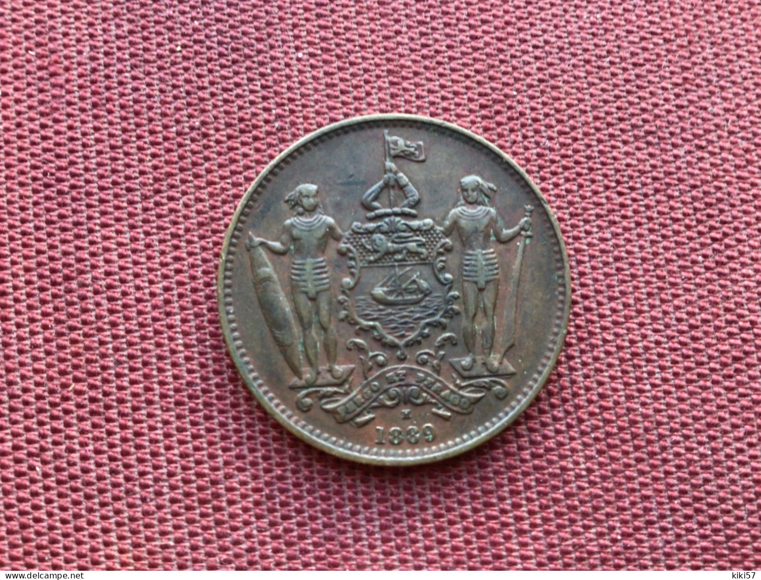 BRITISH NOTH BORNÉO Monnaie De One Cent 1889 - Colonies